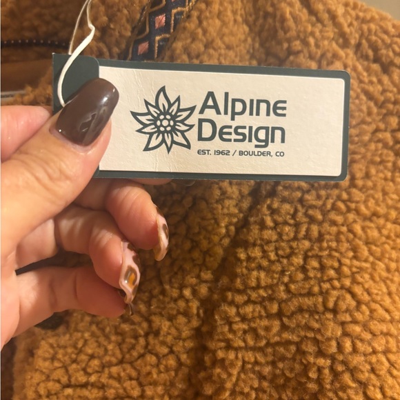 Alpine Design Women’s 1/4 Snap Sherpa Pullover – Size L – Caramel Latte NWT - Picture 6 of 9